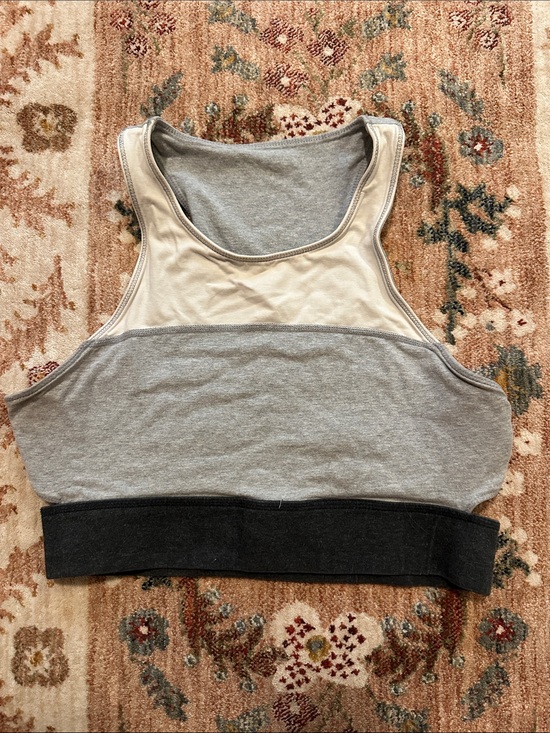 Calvin Klein Performance Other - Calvin Klein Performance Two-Tone Gray, Cream & Black Sports Bra
